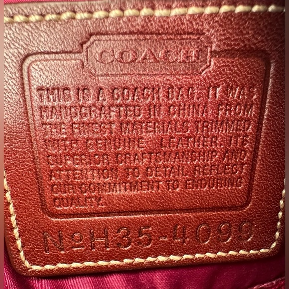 Coach Vintage Y2K Pink Suede, Signature Jacquard & Brown Leather Crossbody 7”x5” - Picture 5 of 17